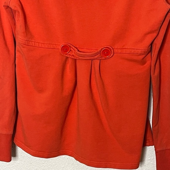 Sanctuary Orange Imperfection Hooded Zip Up Jacket Sz Med - Picture 7 of 9